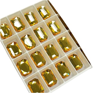 (二)平底2602 8*5.5MM八角方宝石美甲diy异形钻水晶奥地利钻元素