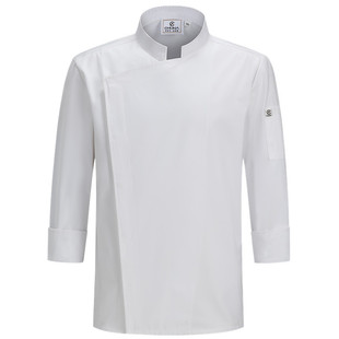 谢霆锋同款厨师服长袖纯棉酒店高端西餐烹饪蛋糕烘焙厨房秋冬定制