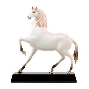 南初先生马到成功白马铜摆件简约高档客厅办公室开业摆件乔迁礼物