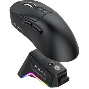 斯迈狼M6无线三模鼠标轻量化电竞游戏PAW3311蓝牙鼠标充电底座