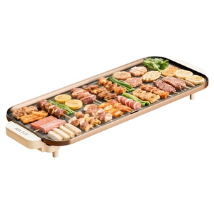 奥克斯2025新款大号电烤盘烤肉盘家用烧烤无烟烤盘烤肉专用锅插电