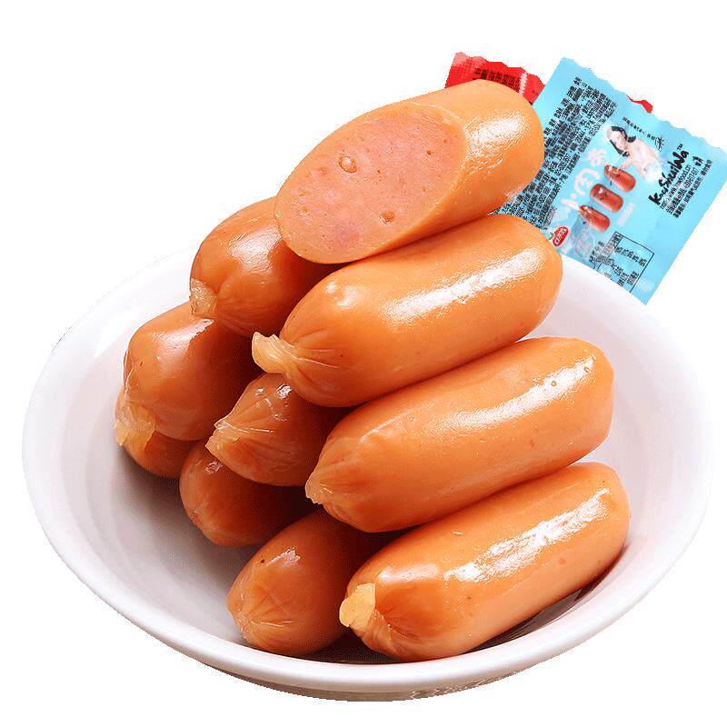口水娃小肉枣即食香肠子弹肠迷你烤肠香辣解馋小零食休闲食品小吃
