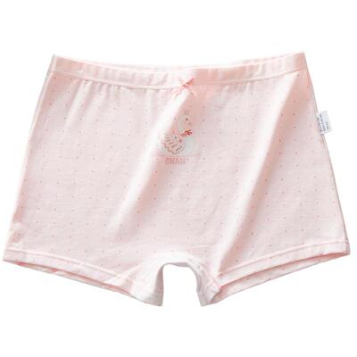 娜比熊纯棉女孩大童抗菌平角内裤