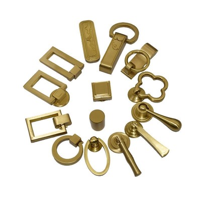 新中式纯铜光面拉手工厂直销