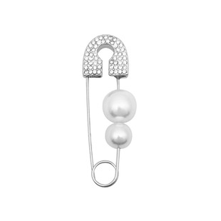 精致设计感珍珠回形针耳钉小众设计感个性高级甜美耳环秋冬温柔女