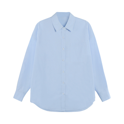 白色长袖衬衫女宽松2025新款