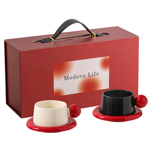 川岛屋咖啡杯子套装新婚礼物订婚结婚送新人闺蜜情侣对杯伴手礼盒