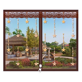 防蚊虫纱窗纱网窗户门帘魔术贴沙窗磁性窗帘定制自装自粘隐形家用