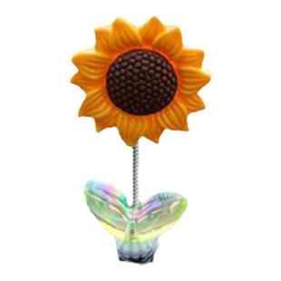 2025新款向日葵花朵车载摆件中控台摇头可爱花花车内装饰用品摆件