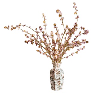 迎春花仿真花假花家居绢花餐桌摆设客厅电视柜轻奢装饰花艺摆件
