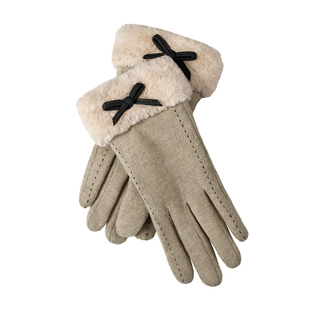 手套女生冬季防风女士羊绒加厚保暖防寒加绒户外骑车出行含羊毛