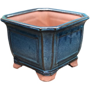 手工紫砂多肉花盆绿植兰花文竹小器皿室内桌面中国风透气创意方口