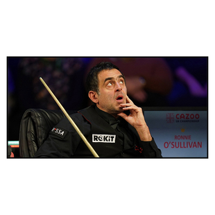 台球厅装饰画奥沙利文挂画明星桌球室横版壁画台球室斯诺克俱乐部