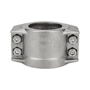 正宗不锈钢304EN14420-3/DIN2817安全管夹抱箍卡箍管箍卡拉瓦半扣
