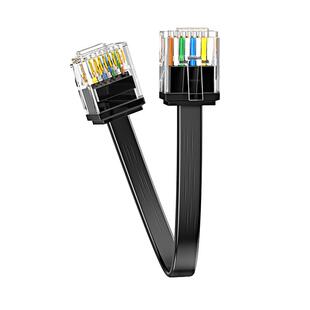 分创者六类扁网线超细短水晶头千兆纯铜高速电脑宽带路由器家用线