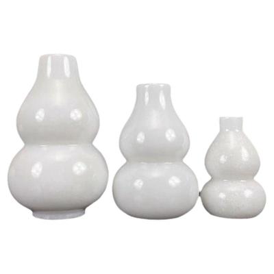 天然汉白玉葫芦摆件白色葫芦装饰摆件居家饰品风白玉实心葫芦包邮