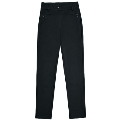 妈妈裤子秋冬高腰中年女裤拉链