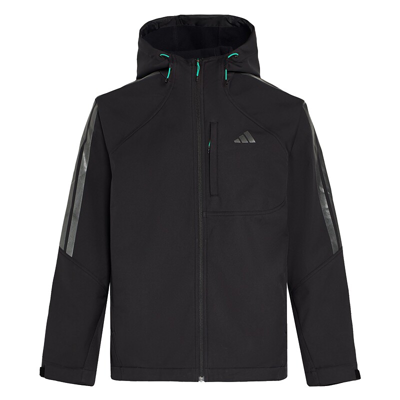 adidas阿迪达斯男子运动训练休闲梭织连帽夹克外套KR2496