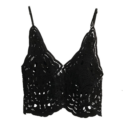 女叠外穿宽松短款小马甲蕾丝背心