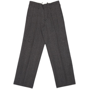 Sugarfunk胡椒盐直筒阔脚连腰西裤美式复古/阿美咔叽/Vintage