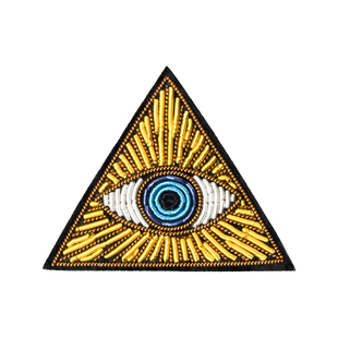 原创设计个性眼睛胸针设计感小众饰品别针手工刺绣徽章高档配饰