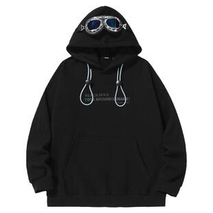 GENANX闪电潮牌重磅加绒连帽初秋穿搭美式卫衣男女秋冬左奇函同款