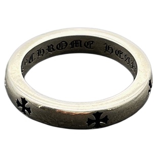 s925纯银克罗伈复古十字架戒指男女欧美个性嘻哈圆润光面指环潮牌