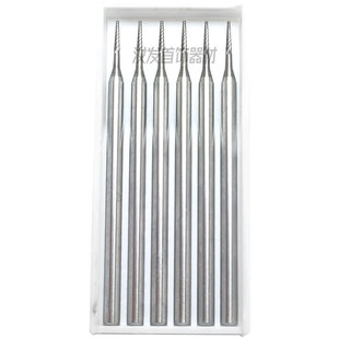 钨钢斜柱牙针2.35斜牙针首饰执模微雕修磨棒头精打金拉槽位/ 0.6