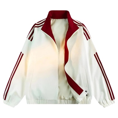 雪中飞美式复古潮流印花夹克