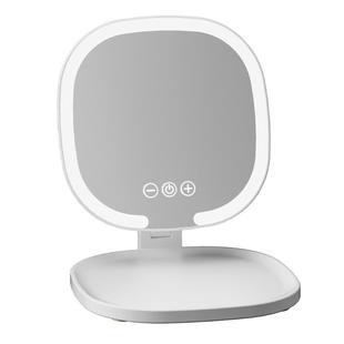 化妆镜带灯led折叠桌面台式网红女补光镜随身旅行充电便携小镜子