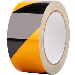 美成红白黄黑斜纹反光警示胶带地标线黄色车间仓库区域划分划线贴地面标识地板斑马线隔离安全线警戒胶带耐磨