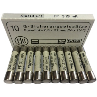 SIBA保险丝 F15B/F17B福禄克万用表熔断器FF500MA 1000V 7017240