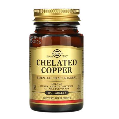 SOLGAR螯合铜促铁吸收改善白斑