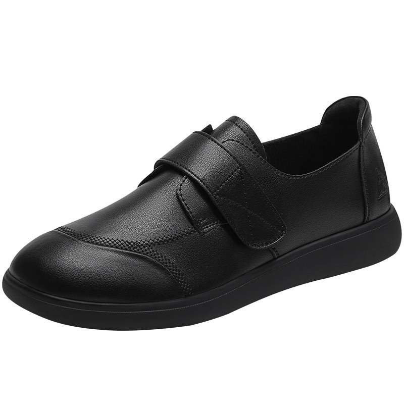 足力健超软小皮鞋轻便软底妈妈鞋