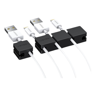 绿联桌面理线器数据线收纳收线充电线路整理固定器固线夹卡扣手机挂钩充电器床头办公车载耳机usb绕线集线器