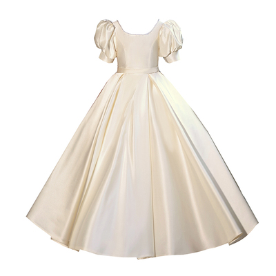 女童礼服花童小主持人生日夏季