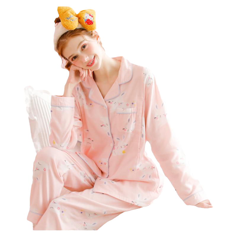 【清仓捡漏】L码春秋季月子服空气棉法兰绒孕妇哺乳春秋纯棉睡衣