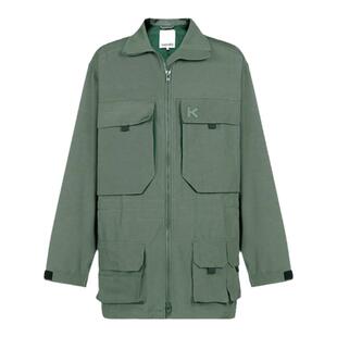 【甄品精选】KENZO高田贤三男士大版型工装大衣外套 5OU305 1NA