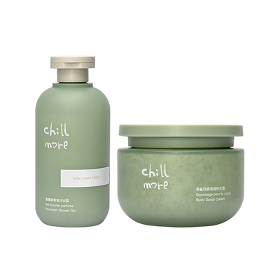 chillmore沐浴露磨砂膏套组