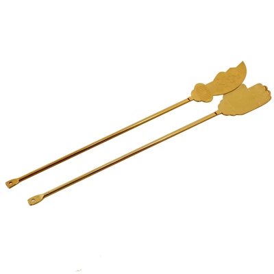 圆通佛具用品全铜出食器施食刀手施食仪轨会蒙山助食用具一对包邮