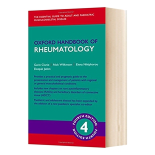 牛津风湿病学手册 英文原版 Oxford Handbook of Rheumatology 第四版 英文版 进口英语原版书籍