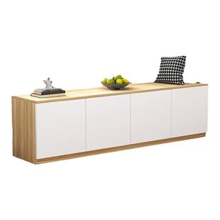 实木阳台柜子储物柜家用可坐阳台收纳置物柜大容量地柜矮柜飘窗柜