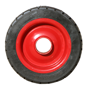 万向轮充气胎实心胎真空胎工地电动三轮车灰斗车配件大全翻斗车用