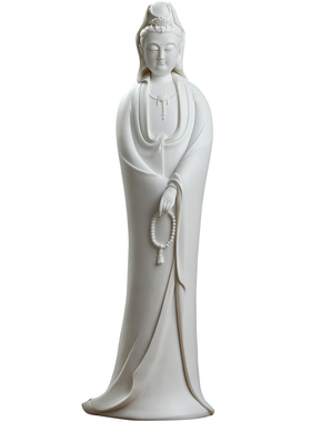 《念珠观音》德化白瓷雕塑工艺品