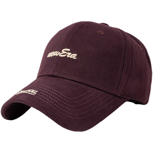 帽子女款2025新款硬顶棒球帽男款鸭舌帽显脸小大帽檐加宽深顶帽子