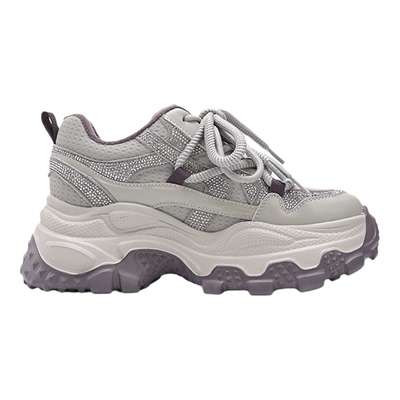 厚底增高休闲2025新款加绒老爹鞋