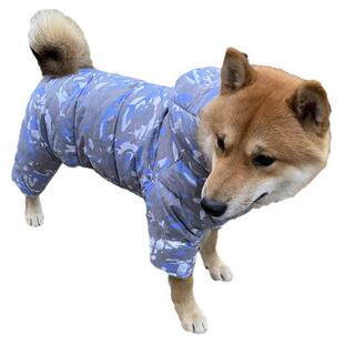 中大型犬新90白鸭绒四脚加厚防水不粘毛巨贵金毛柴犬大狗羽绒服冬