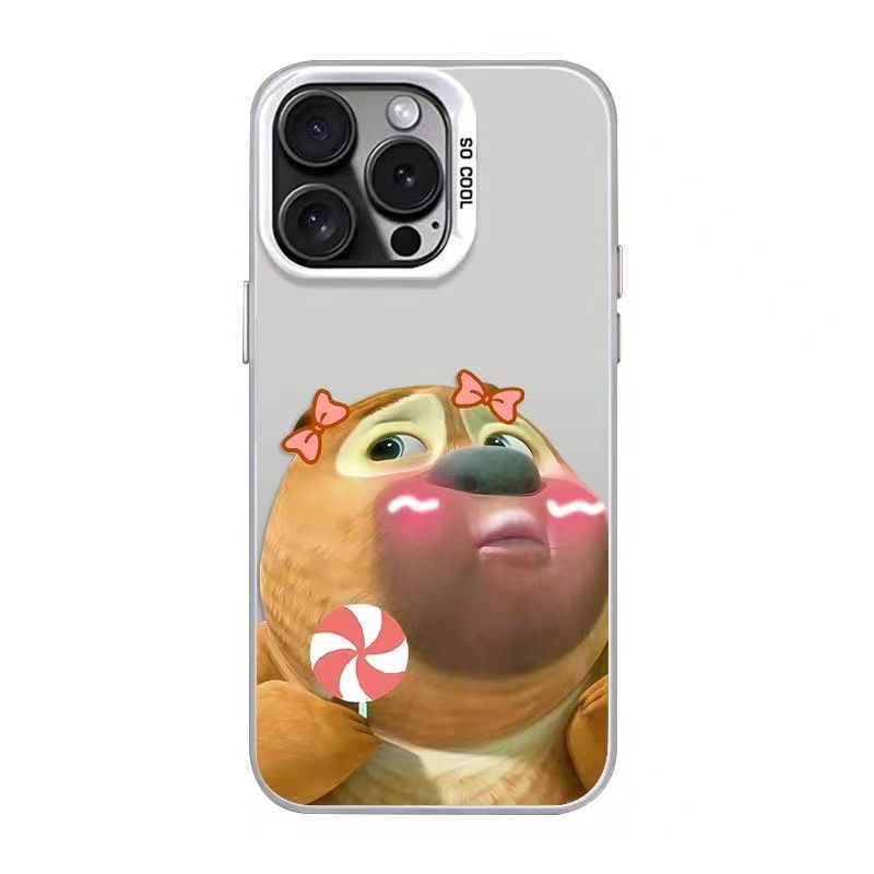 华为PURA90卡通OPPORENO16新款iPhone12适用苹果13彩银小米15硬高级感17ProMax手机壳可爱熊大熊二创意14PLUS