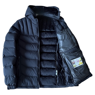 户外防风保暖可拆卸帽排骨型棉衣