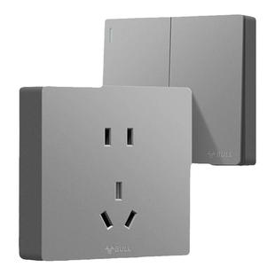 公牛明装g59插座薄多孔面板空调开关双控明线家用五孔官网旗舰